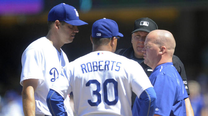 MLB: Arizona Diamondbacks at Los Angeles Dodgers